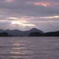 sunrise leaving Tonsina Bay